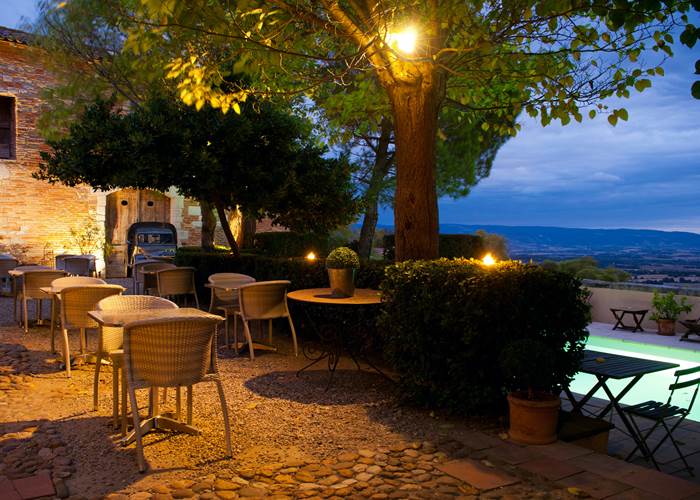 En terrasse au clair de lune