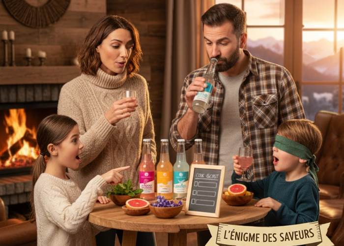 Famille participant à l’Aventure Sensorielle dans les Vosges