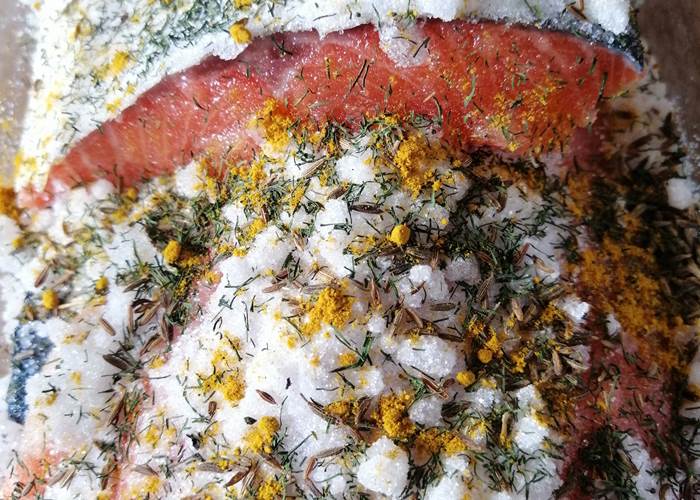 Le délicieux Saumon Gravelax aux Epices de Rodolphe