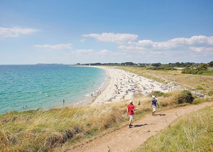 Chemin de randonnée plage de Penvins