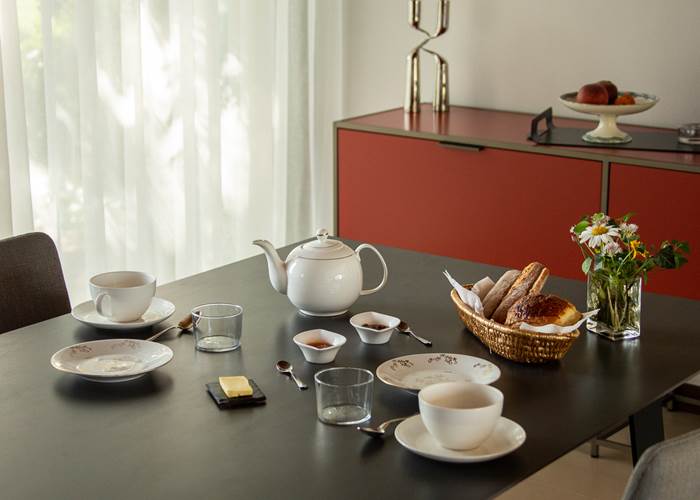 La table du petit-déjeuner
