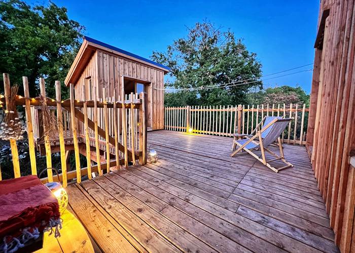 Waouh une cabane sur rails