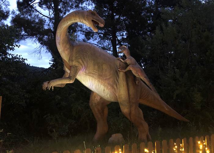 Ballade nocturne à Dinopedia