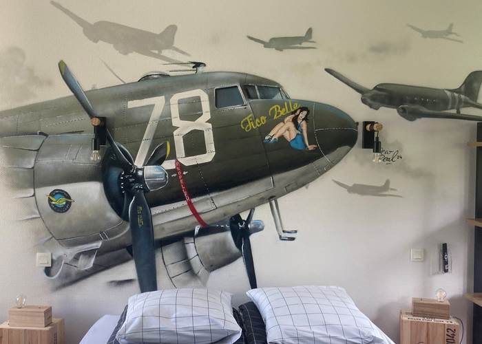 C-47 avion de transport de troupes aviation pointe du hoc d-day