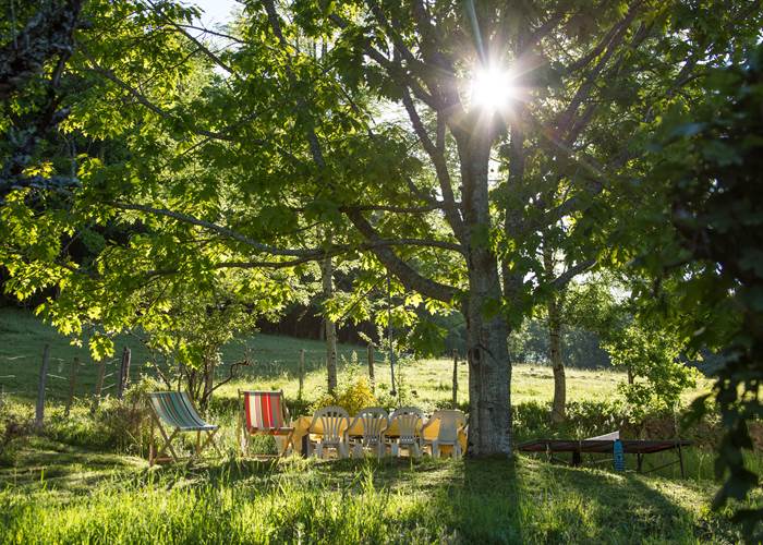Le jardin de Casastelle au soleil du matin