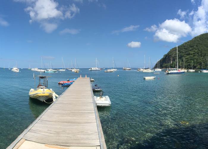 Vue sur la baie de Deshaies Guadeloupe
