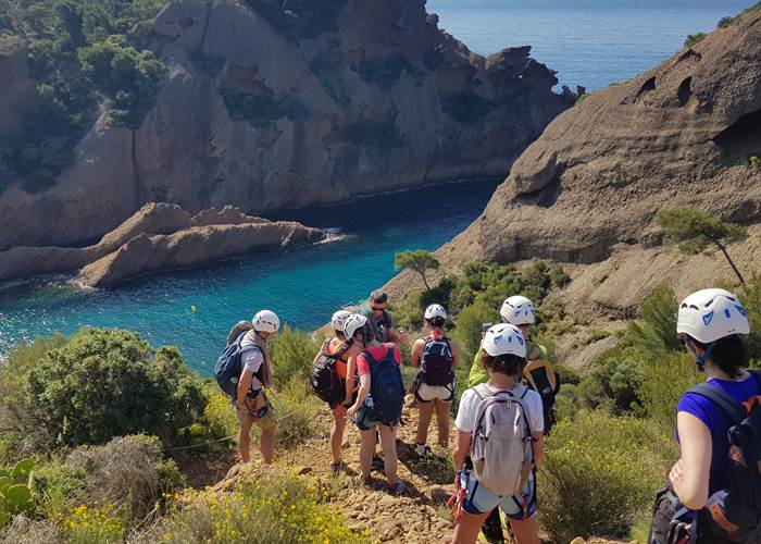 calanque en famille