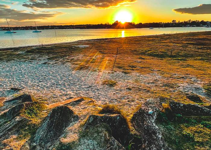 Coucher de soleil sur le port de La Forêt-Fouesnant