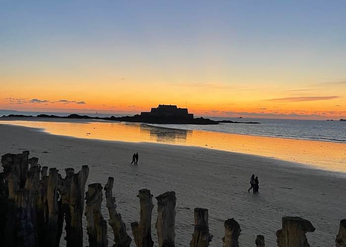 Saint Malo : plage du Sillon