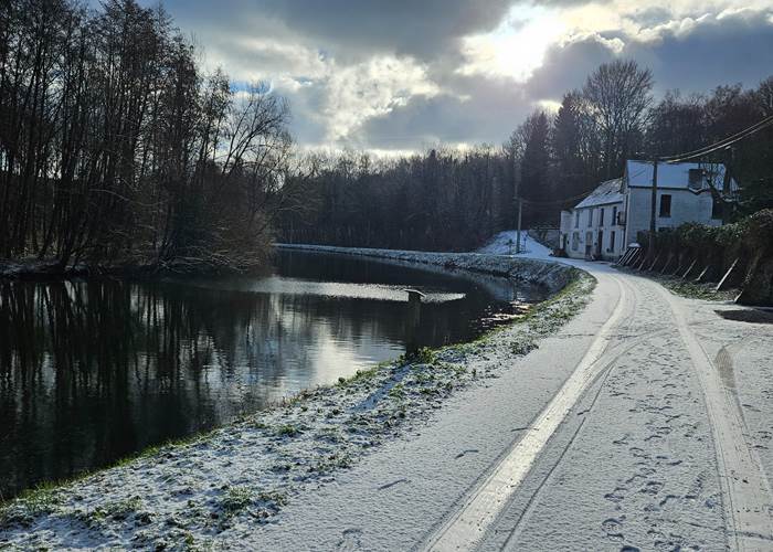 L'Euro véloroute 3 sous la neige