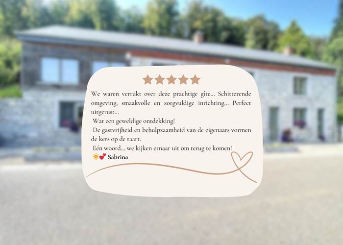 Avis clent - Gîte Lompret