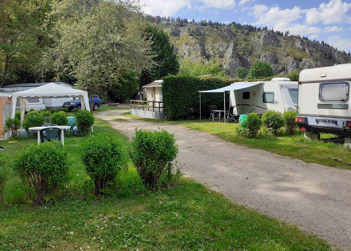 Vue sur les emplacements