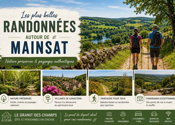 Gîte le Granit des Champs Mainsat Creuse