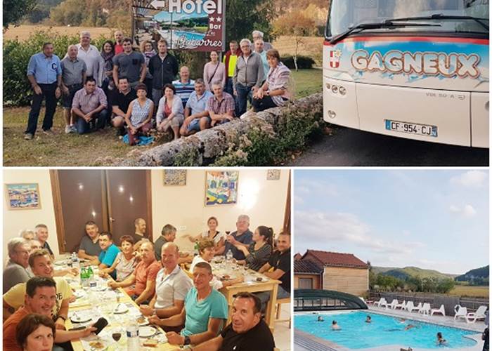 Retrouvailles entre Pompiers de Châtel et de Cajarc