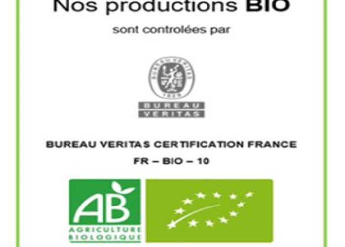 certification bio par Bureau Veritas