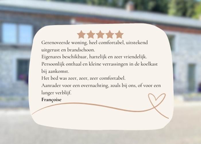 Avis client - Gîte Lompret