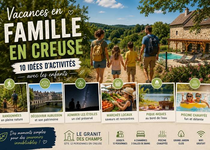 Gîte le Granit des Champs Mainsat Creuse