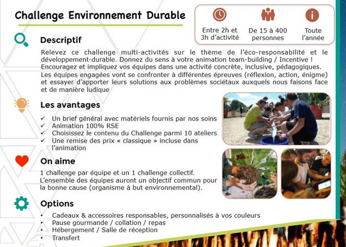 Challenge Environnement Durable
