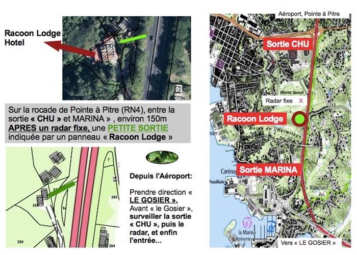 plan acces Racoonlodge