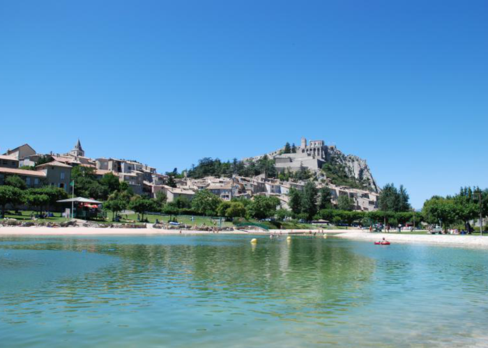 Le plan d'eau de Sisteron