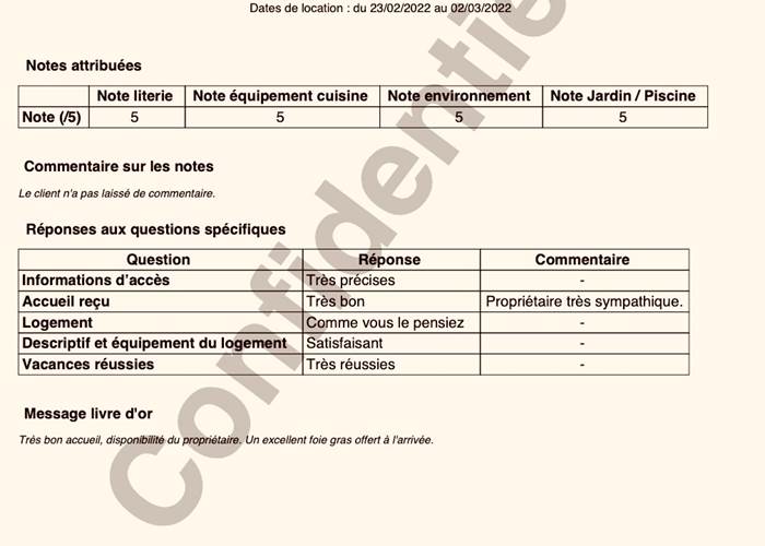 Séjour du 23/02 au 02/03/2022
