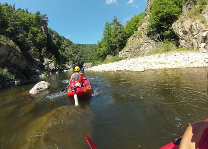 Ballade en canoë dans les gorges de l'Allier