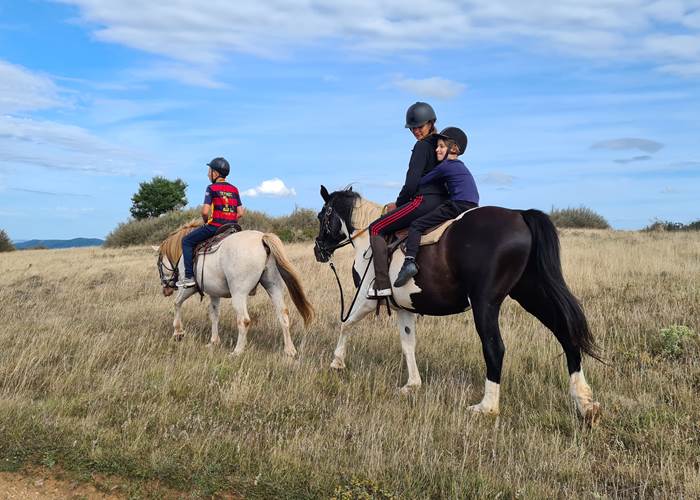 Balade avec nos chevaux