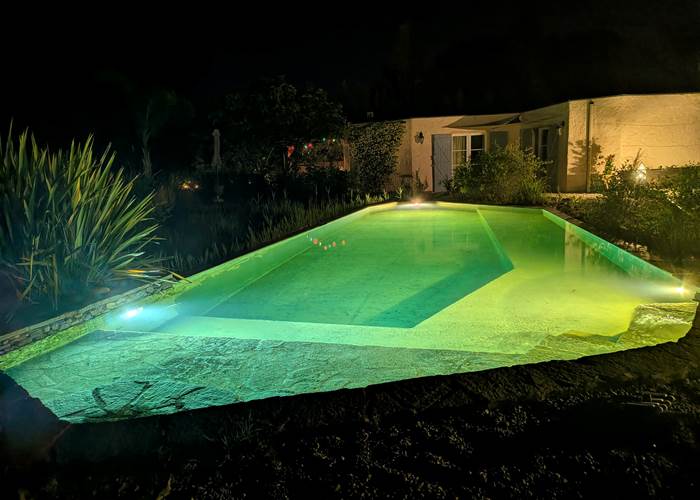 baignade de nuit villa les hespérides à grimaud 83
