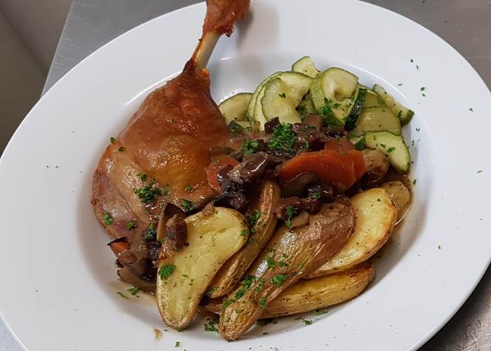 Canard confit et ses petits légumes-page