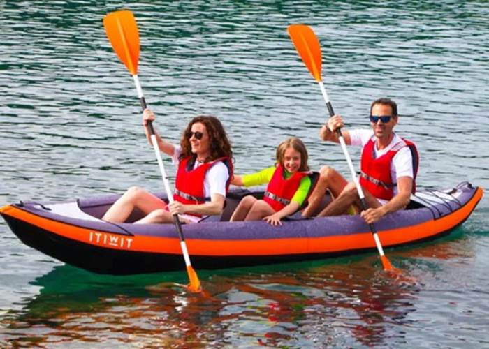location kayak 3-4 places balade famille Golfe du Morbihan Villa Charles Ashton