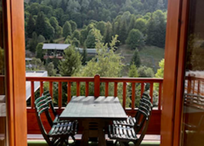 vue montagne depuis le balcon