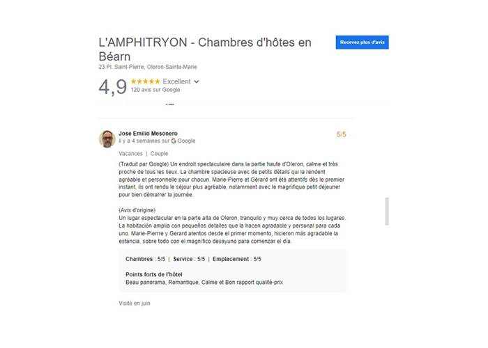 Chambres d'hôtes l'Amphitryon - chambres agréables, magnifique petit-déjeuner