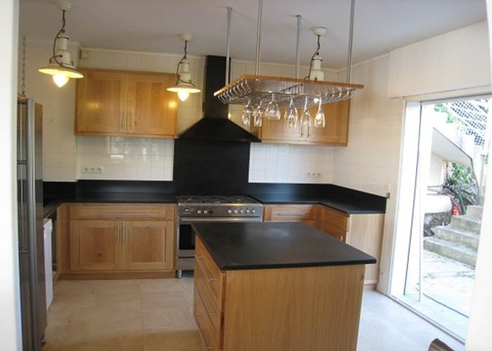 amazing south france riviera villa  open kitchen with terrace