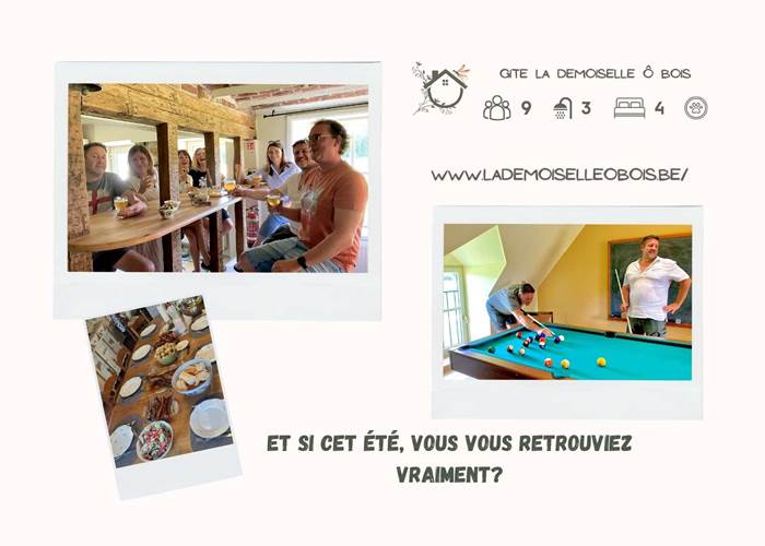 Moments conviviaux à la Demoiselle ô bois
