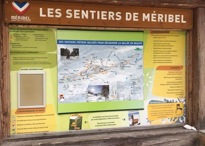 sentiers de Meribel