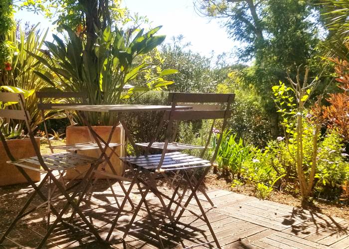 Terrasse chambre Bois de Rose