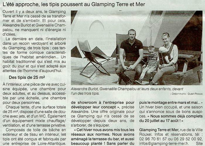 Article Ouest France du 24.05.2019-news