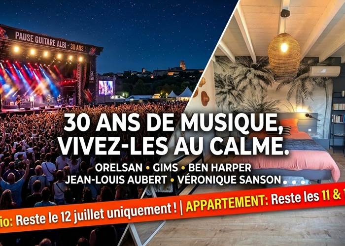 Pause Guitare 2026 Albi - 16 bis gite-hôtel