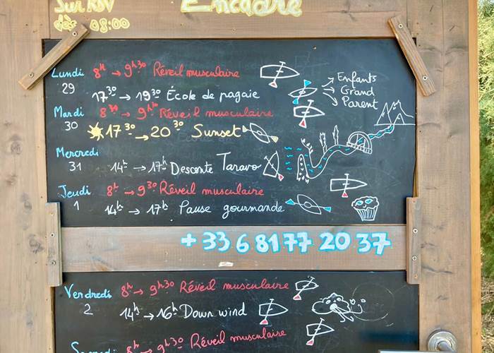 programme pagaie abbartello kayak paddle corse