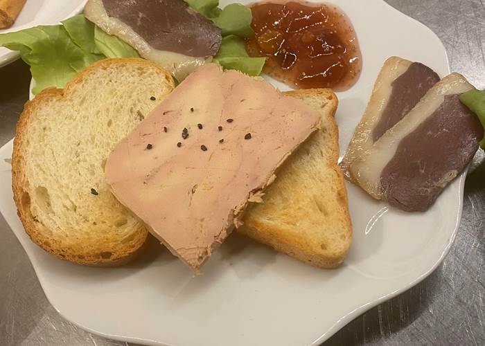 Assiette de foie gras