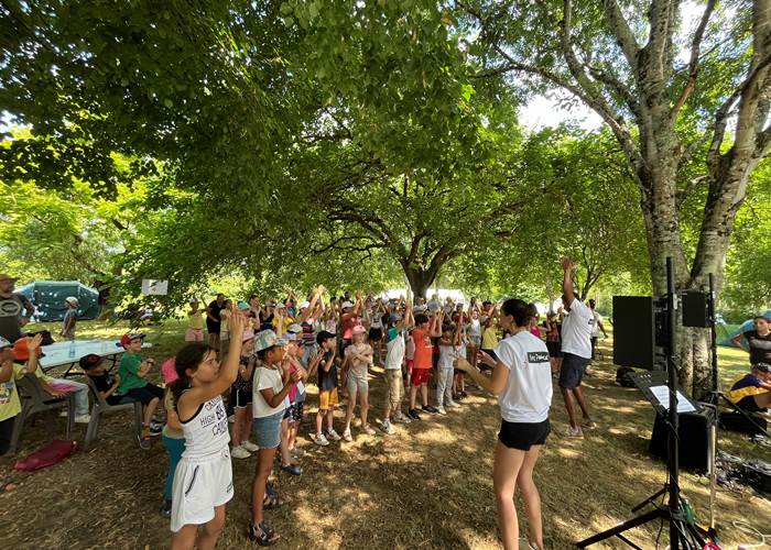 Groupe des Francas en séjour sur la Base de Loisirs