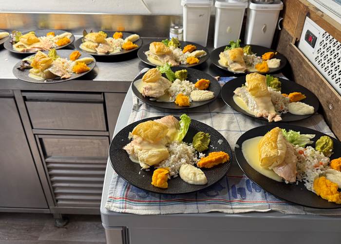 Repas de groupe à La P'tite Pause de la Manufacture