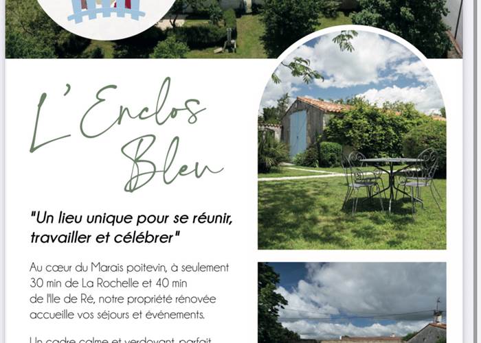 Flyer Enclos bleu description