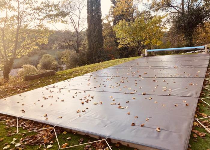 La piscine version automne