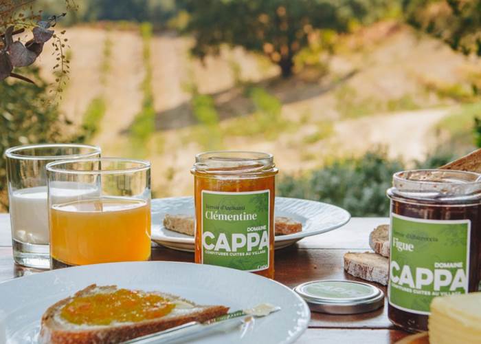 Petit-Déjeuner Bio au Domaine Cardu / Confitures Domaine Cappa