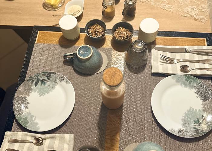 le petit-déjeuner est servi!