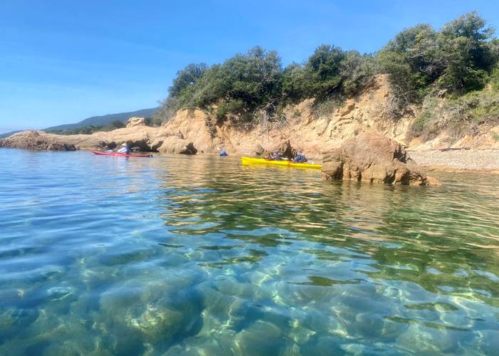 Abbartello kayak Corse randonnée journée plage de Cupabia