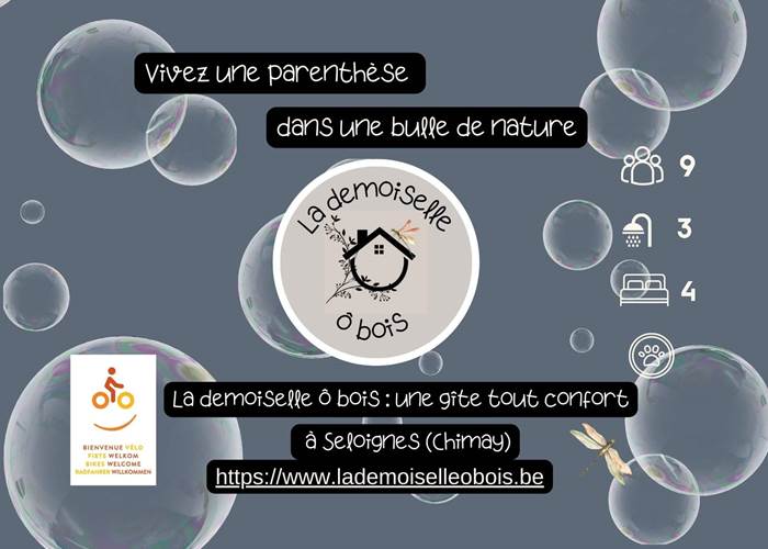 La Demoiselle ô bois - label Bienvenue vélo