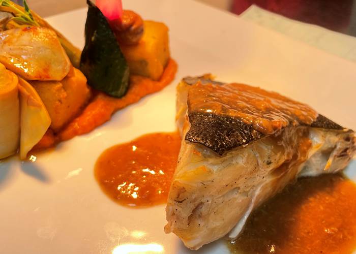 Turbot cèpes et sarriette