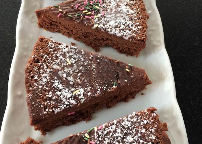 Gâteau au chocolat/caramel